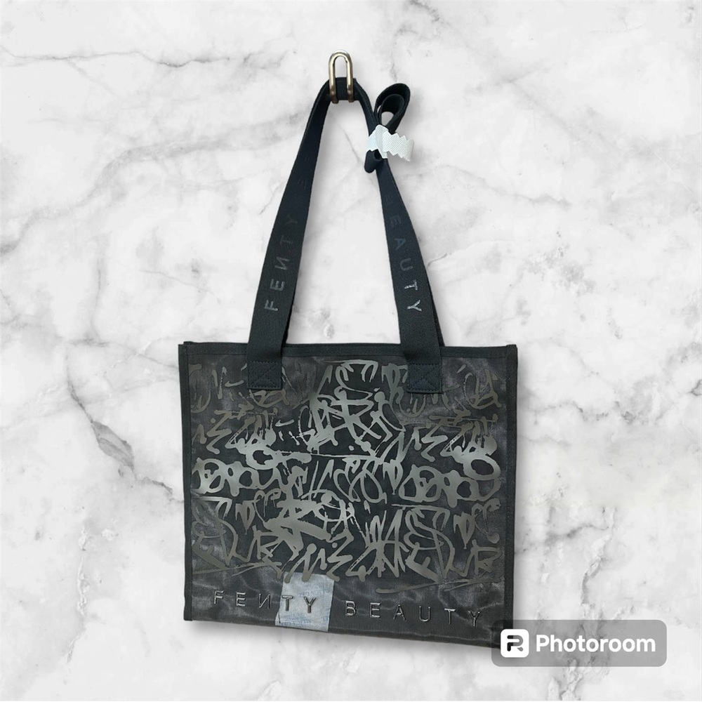 FENTY Beauty Black Mesh Tote Bag